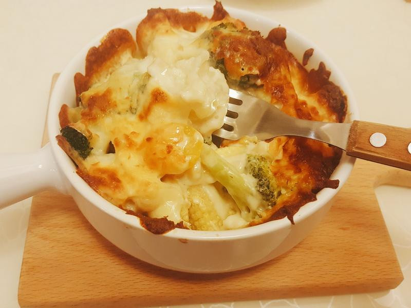 奶焗综合蔬菜的做法