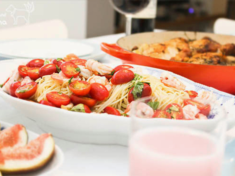 番茄鲜虾义大利冷面的做法