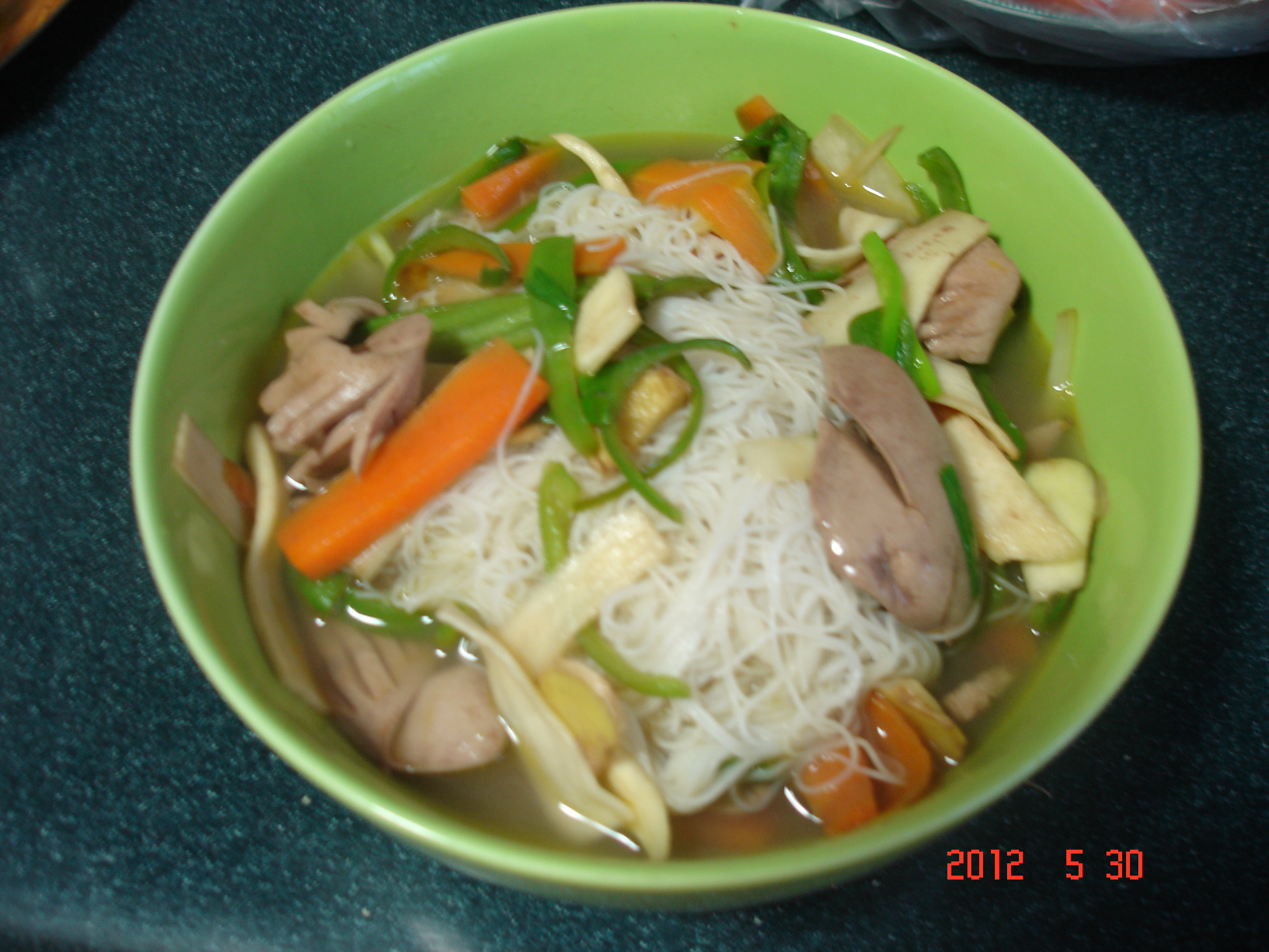 腰花汤米粉(营养面)的做法