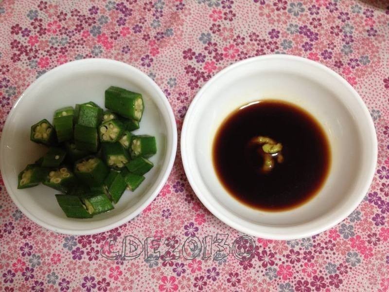 日式凉拌秋葵的做法