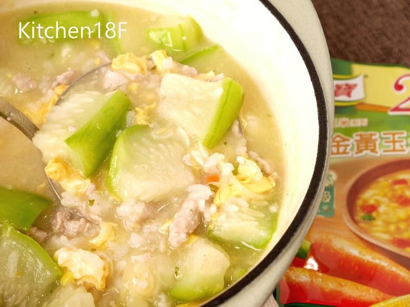 鲜甜丝瓜粥的做法