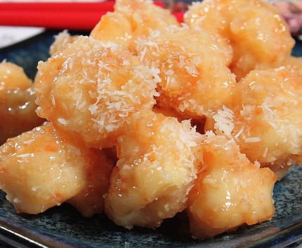 香浓椰汁虾的做法