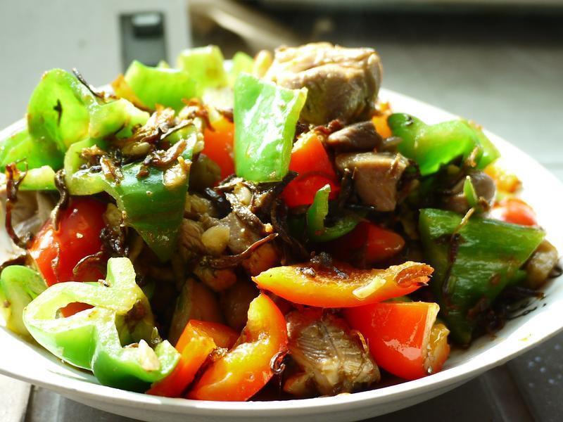 XO酱双椒鸡球的做法