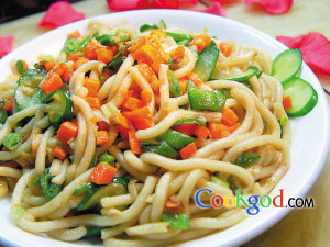 青瓜乌冬面的做法