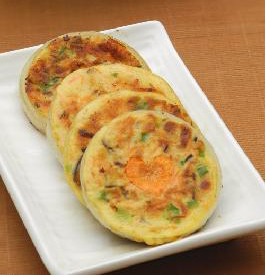 鸡蛋牛奶蔬菜饼的做法