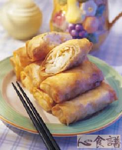 萝卜糕春卷的做法