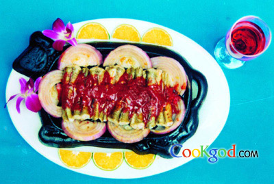 铁板鲍汁推浪的做法