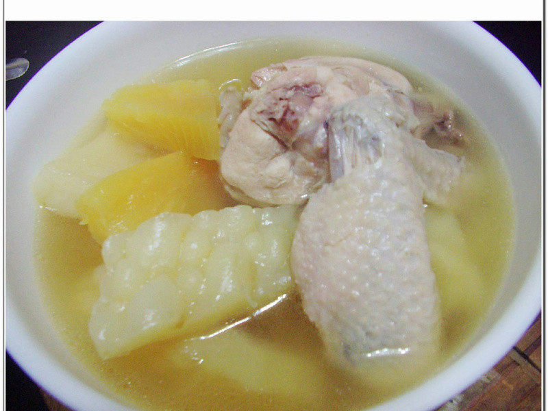 甘醇凤梨苦瓜鸡汤的做法