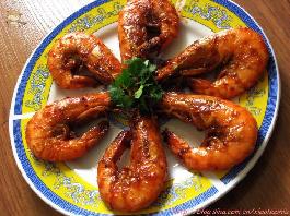 浓香番茄大虾的做法