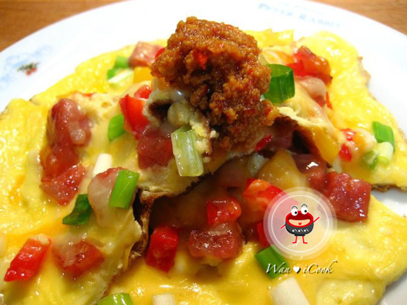 总汇蛋披萨&鱼卵辣椒的做法