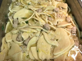 白菜肉丸刀切面的做法