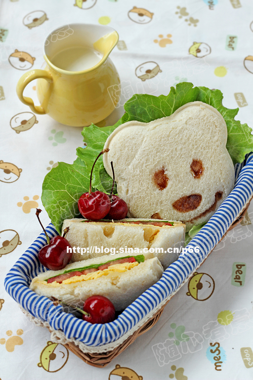 自制可爱小熊三明治的做法