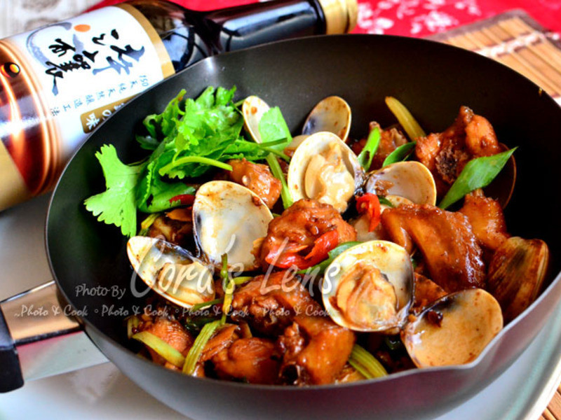 花雕鸡蛤仔锅 【淬酿年菜料理】的做法