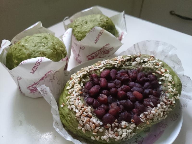 绿茶红豆包的做法