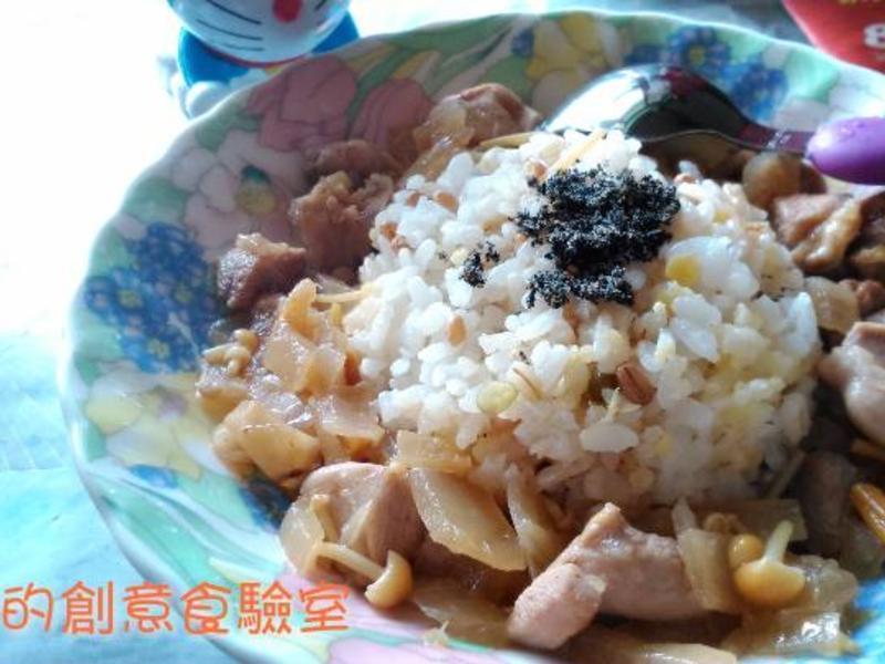 无油料理-橙汁菇菇嫩鸡饭的做法
