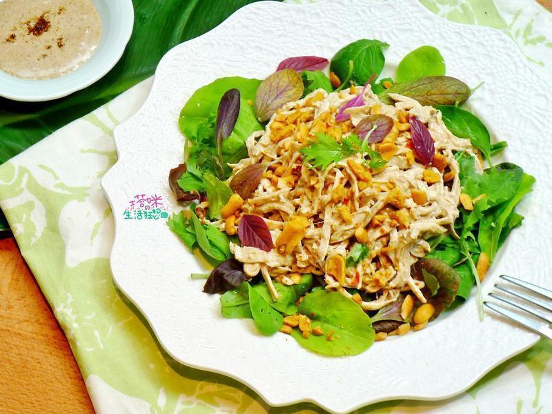 咖哩优格酱佐鸡肉沙拉的做法