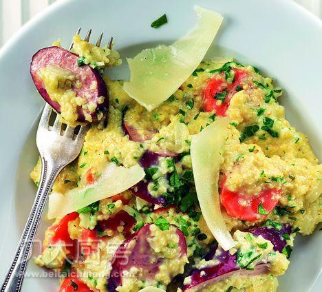 时蔬烩奶香小米的做法