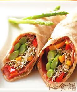 培根芦笋捲饼的做法