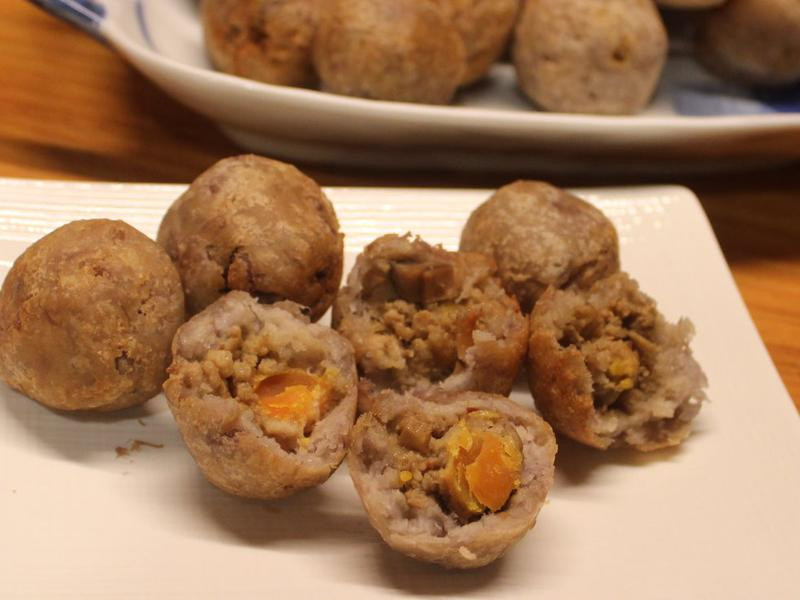 香酥芋头丸的做法