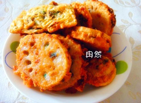 白吃不厌的炸藕盒的做法