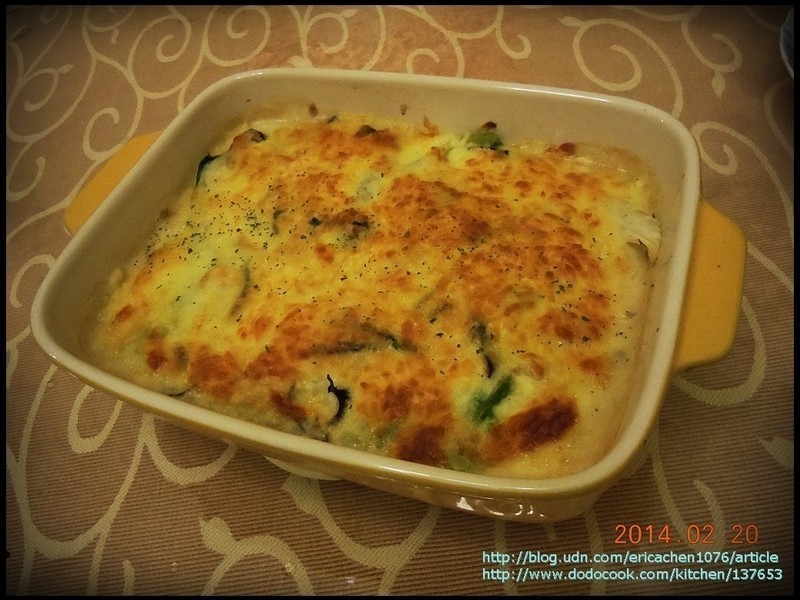 奶油起士焗烤大白菜的做法