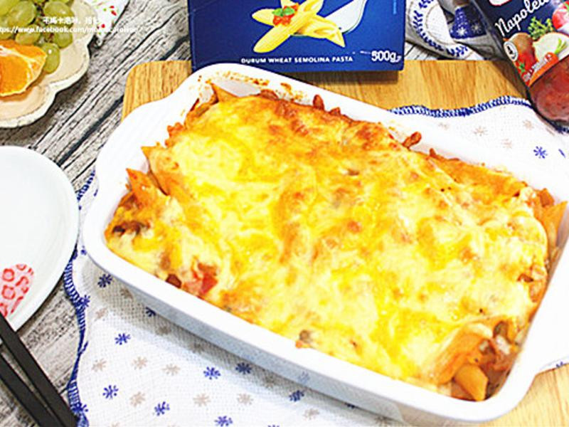 双茄焗烤义大利面的做法