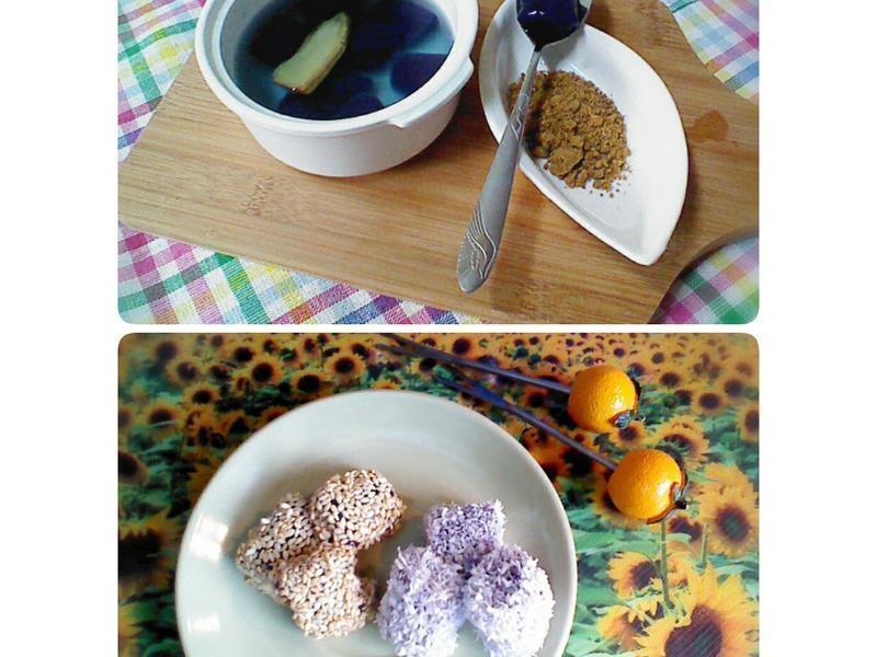 变化两吃- 紫薯圆(素)的做法