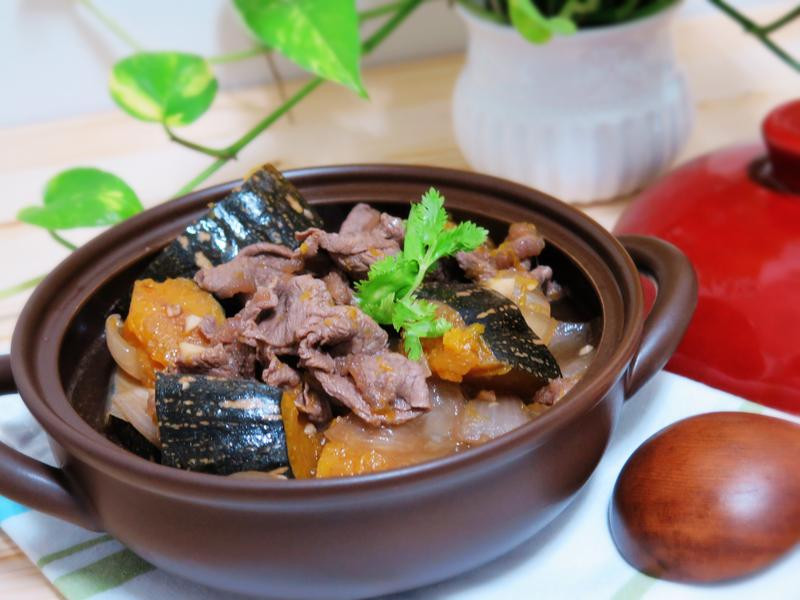 南瓜烧肉的做法