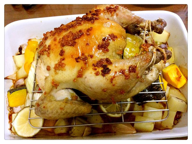 蒜头柠檬烤鸡的做法