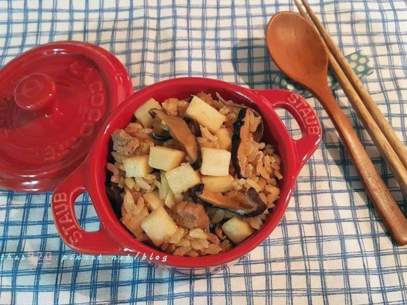 笋子香菇饭 Staub铸铁锅的做法