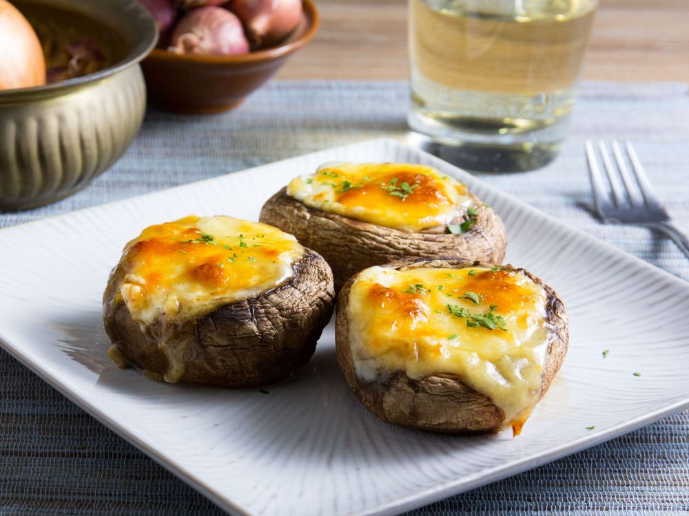 芝士洋葱焗牛排菇的做法