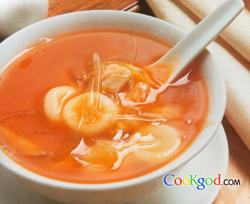 蟹肉鱼翅瘪嘴团的做法