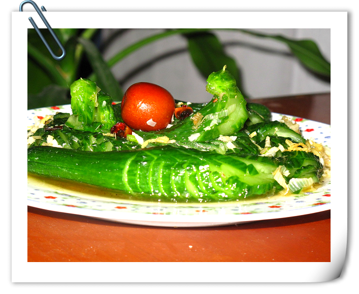 二龙戏珠-蓑衣黄瓜的做法