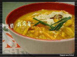 蛋白黄花汤的做法