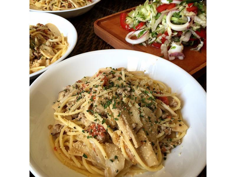 白酱双菇义大利面的做法