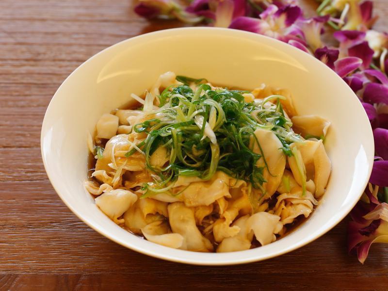 广式油淋金银蚌(象拔蚌)的做法