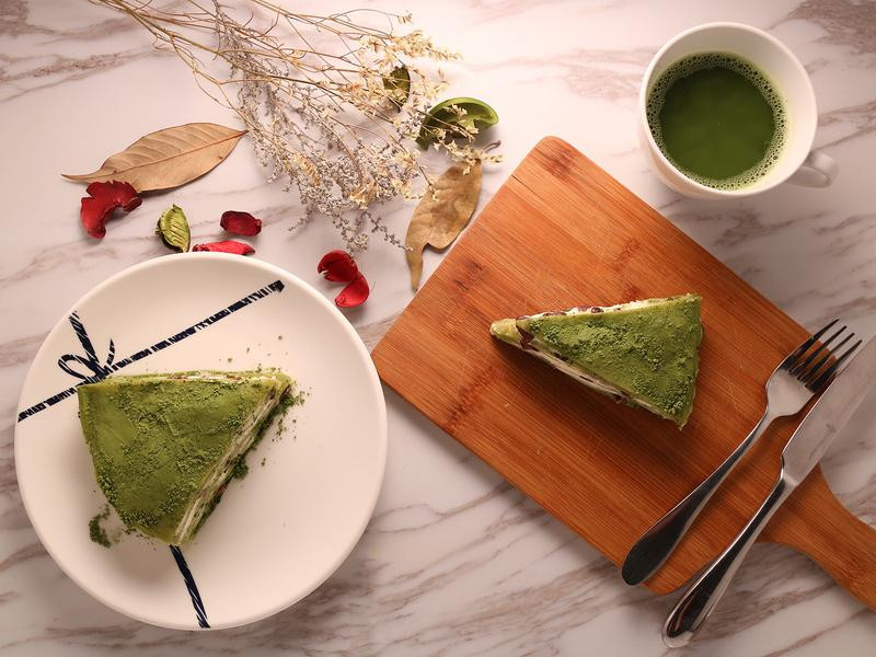 宇治抹茶红豆千层薄饼的做法
