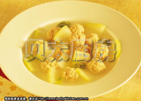 汆丸子汤的做法