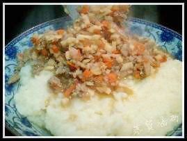 鸡蓉酱汁薯泥的做法