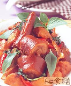 三杯猪尾的做法