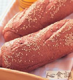 甜菜根面包的做法