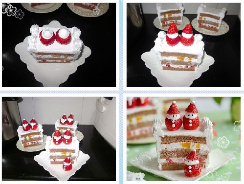 圣诞小雪人蛋糕的做法