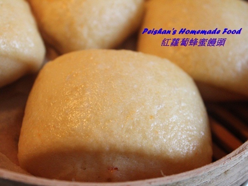 红萝卜蜂蜜馒头的做法