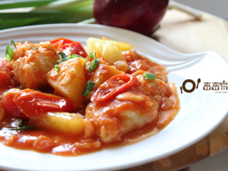 酸辣蕃茄鸡肉片的做法