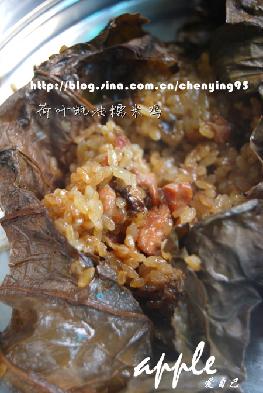 荷叶蚝油糯米鸡的做法