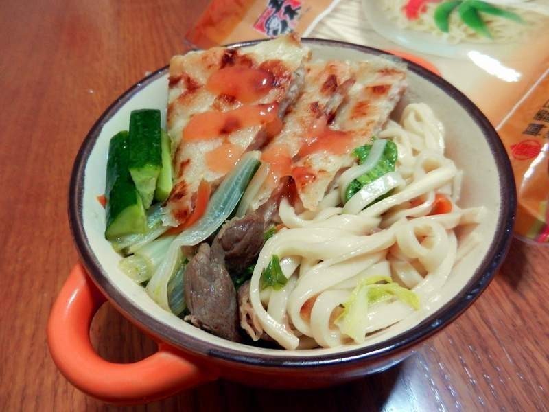 月亮虾饼 干炒面 来一碗 好滋味的做法