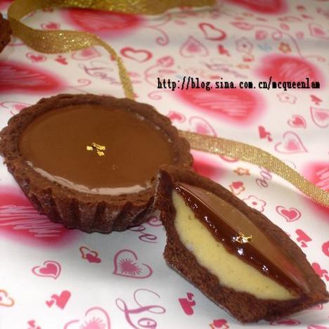 也来奢侈一回——金箔巧克力芝士塔的做法