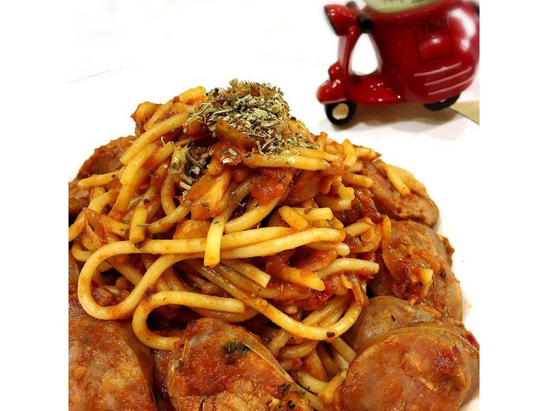 茄汁香肠意面的做法