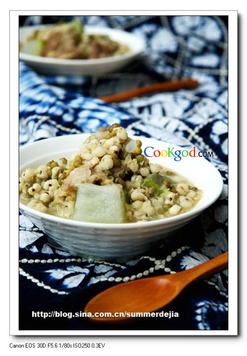 排骨冬瓜薏仁绿豆汤的做法