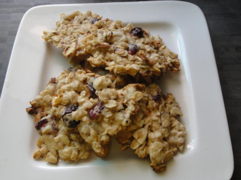 蜂蜜杏仁蔓越莓燕麦饼干?!!!的做法